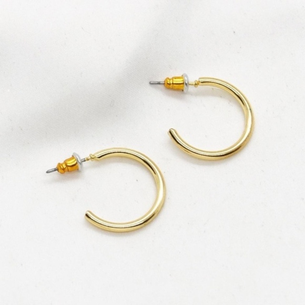 Elaine Thin Mini Gold Hoops